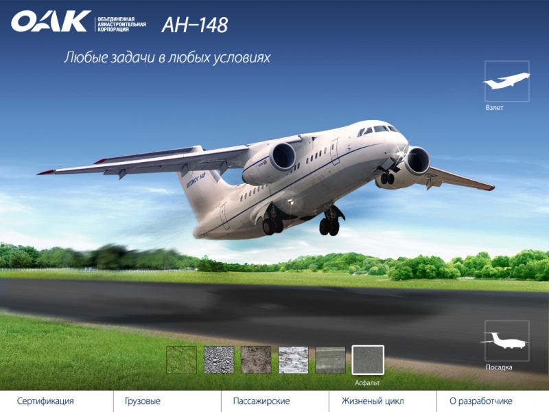 UAC | AN148 Interactive presentation concept